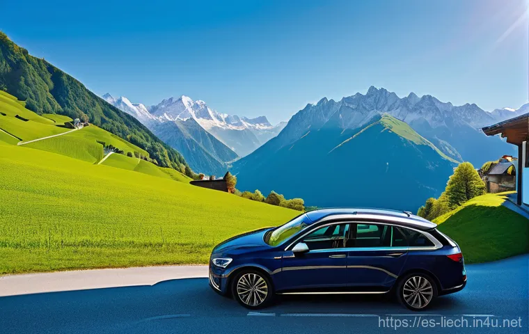 리히텐슈타인 렌터카 여행 - **Prompt:** A diverse group of travelers, warmly dressed in stylish yet practical outdoor clothing, ...