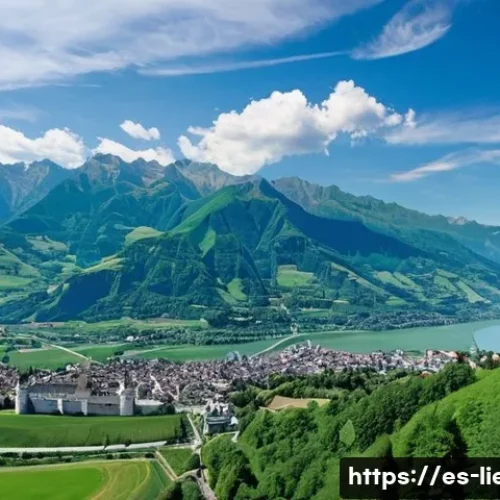 Home 24 리히텐슈타인의 유적지 탐방 - **Prompt:** A majestic and imposing view of Vaduz Castle, perched high on a lush green hillside, ove...